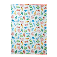 Fish Print Cotton Tea Towel By Rice DK